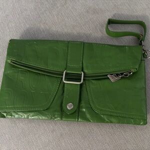 Roxy green clutch